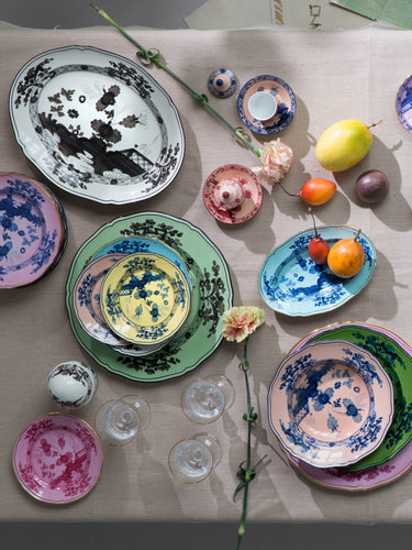 Oriente Italiano Charger Plate in Citrino by Ginori 1735