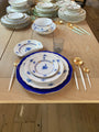 Chinese Bouquet Blue Dinner Bowl by Herend