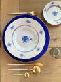 Chinese Bouquet Blue Dinner Bowl by Herend