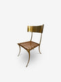 Klismos Brass Chair