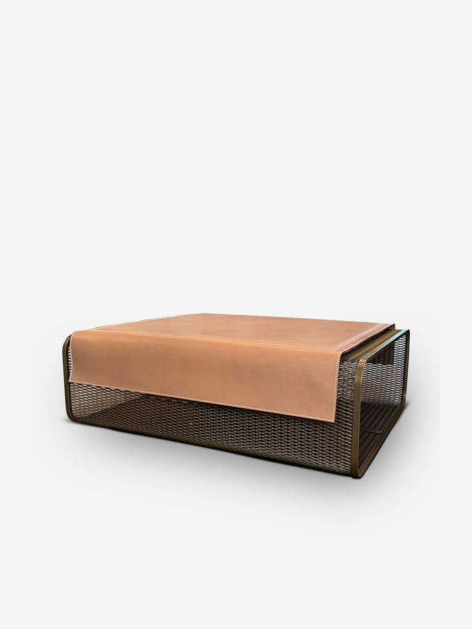 Caballito Grande Bronze Steel Mesh in Sole Leather by Oscar Maschera