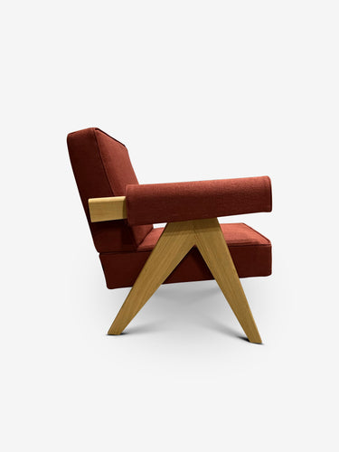 Pierre Jeanneret  053 Capitol Complex Chair in Oak in Lipari Reggine by Cassina