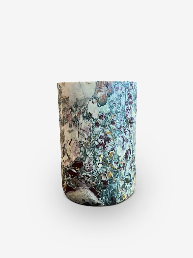 Busk Vase in Viola Marble by Michael Verheyden