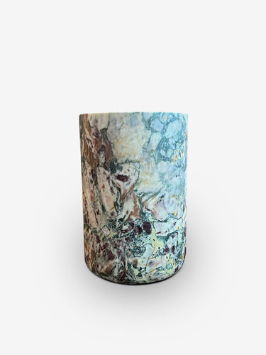 Busk Vase in Viola Marble by Michael Verheyden