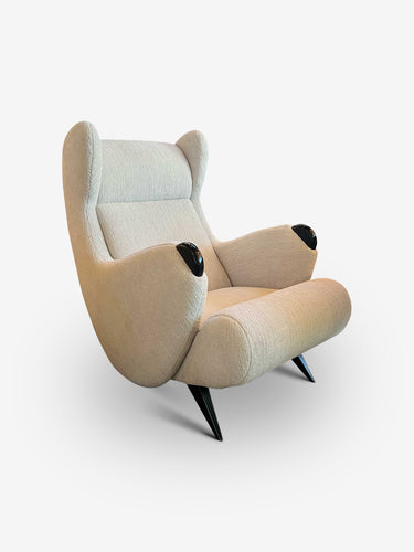Cadillac Chair in Igor Chenille Nuage by Pierre Augustin Rose