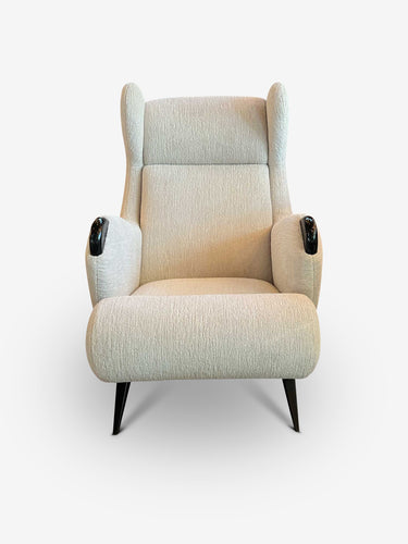Pair Of Cadillac Chair in Igor Chenille Nuage by Pierre Augustin Rose