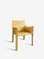 Bellini 413 Cab Chair in Cognac Leather by Cassina