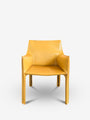 Bellini 413 Cab Chair in Cognac Leather by Cassina