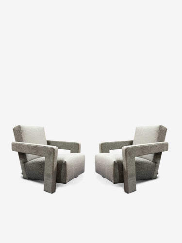 637 Utrecht in Luxor Fucile with Natural Blanket Stitching by Cassina