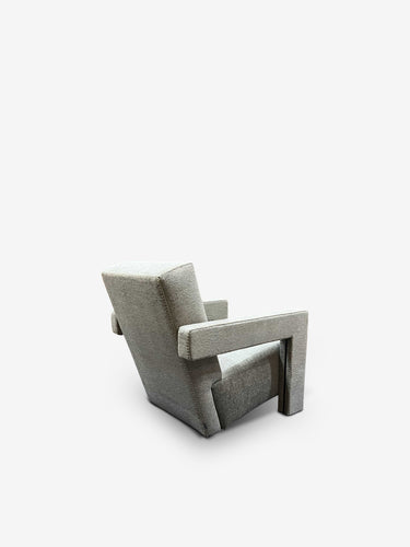 Pair Of 637 Utrecht in Luxor Fucile with Natural Blanket Stitching by Cassina
