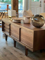 Serie 500 Credenza in Walnut by Gianfranco Fratinni for Tacchini