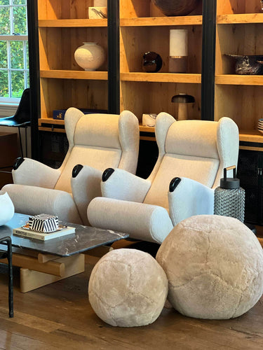 Cadillac Chair in Igor Chenille Nuage by Pierre Augustin Rose