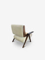Lina Armchair in Tessen Fabric with Dark Walnut Frame by Gianfranco Frattini for Tacchini