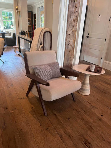 Angelo M/SR 55 Side Table in Travertine Silver in Honed Finish by Alinea