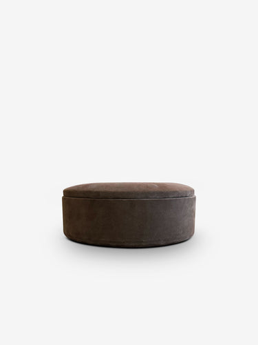 Pastille M Box covered in Suede Mid Brown by Michael Verheyden
