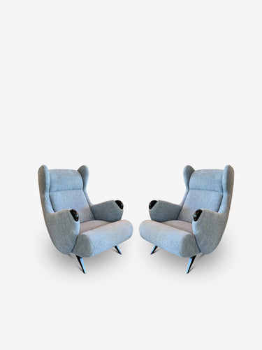 Pair Of Cadillac Chairs In Chenille by Pierre Augustin Rose