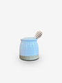 Beehive Honey Pot & Wooden Dipper by Farmhouse Pottery