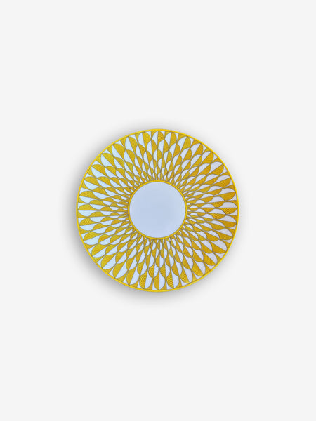 Soleil d'Hermès dinner plate in bright golden tones