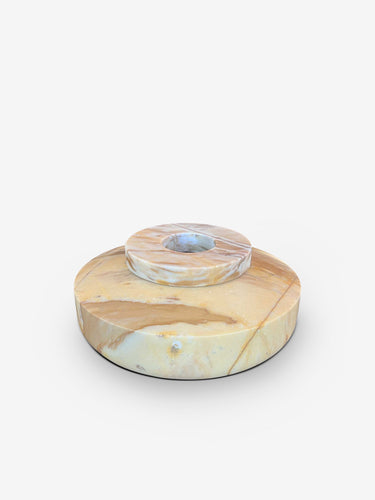 Nabemo Low Marble Solilfleur in Giallo Sienna by Michael Verheyden