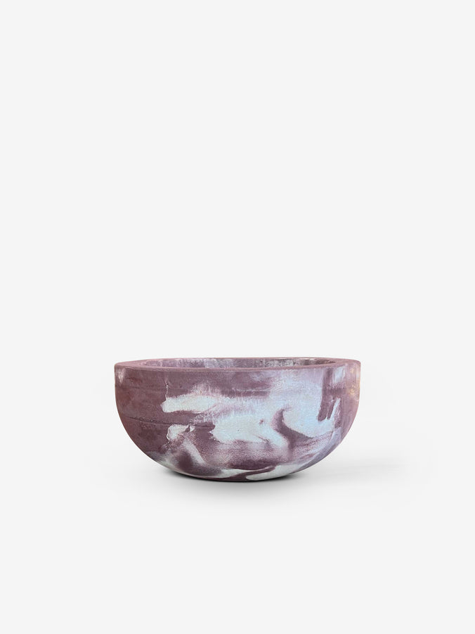 MA Benton Bowl in Tie Dye Mauve & White NR9 by Michael Verheyden