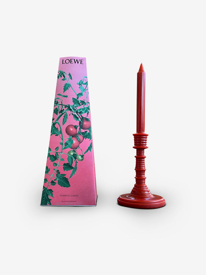 Tomato Leaves Wax Candleholder by Loewe
