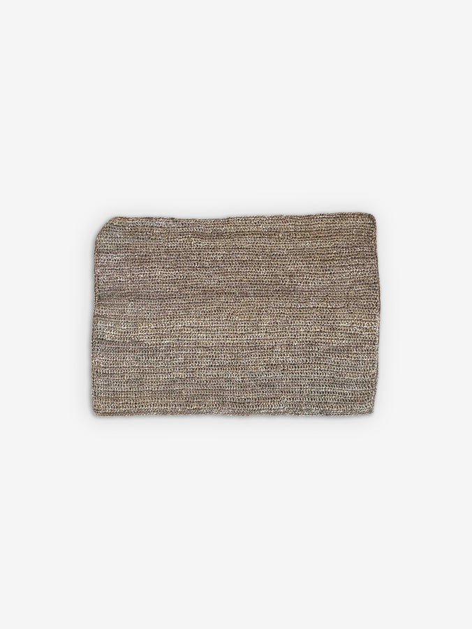 Linen Abaca Crochet Placemat by Fiorira Un Giardino