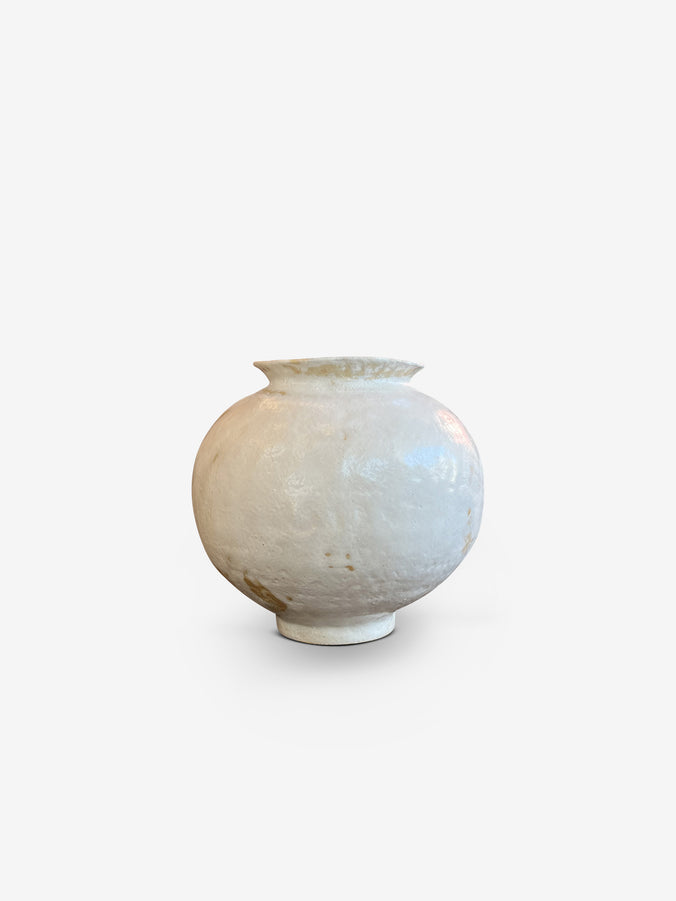 XXL M2 Cylinder Ceramic Vase In Off White by Mathilde Martin