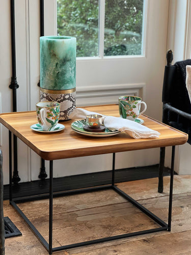 Luca Nichetto 381 Torei Square Table in Walnut by Cassina