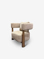 A French Atelier Produced for MONC XIII Pair of Armchairs in Nobilis Fabric and Beechwood Frame