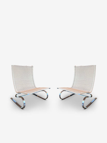 Pair Of PK20 Lounge Chair in Wicker by Fritz Hansen