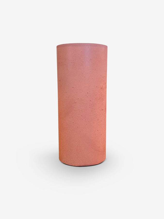 Cylindrical Vase in Orange by Michael Verheyden