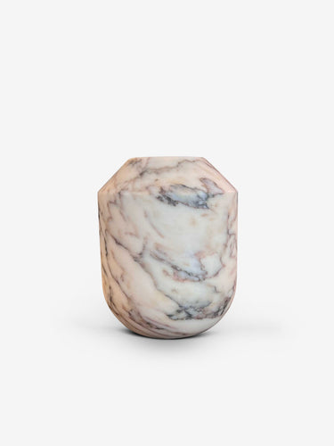 Vasque Bowl M in Rose Aurore Marble by Michael Verheyden