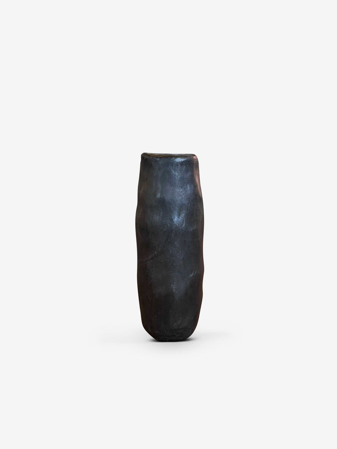 Ducy Vase L in Casted Brass by Michael Verheyden