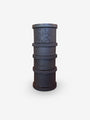 Colonne High Vase in Dark Brown Ceramic