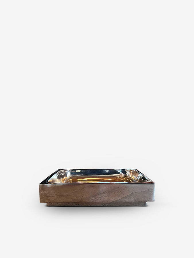 Square Tray in White Bronze by Michael Verheyden