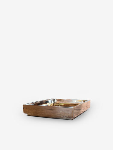 Square Tray in White Bronze by Michael Verheyden