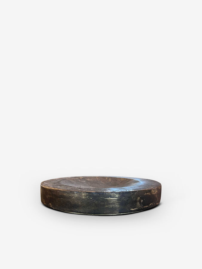 Eclipse Medium Brass Bowl in Patinated Brass by Michael Verheyden