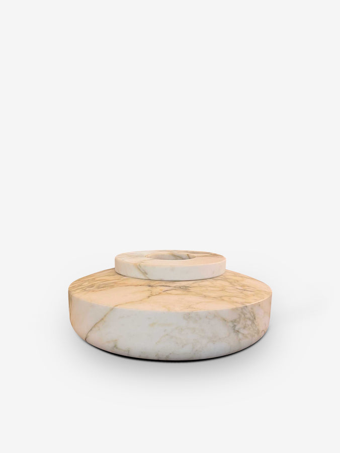 Nabemo Low Marble Solifleur in Breccia by Michael Verheyden
