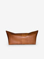Mao Large Ottoman In Full Grain Leather Cognac Colour