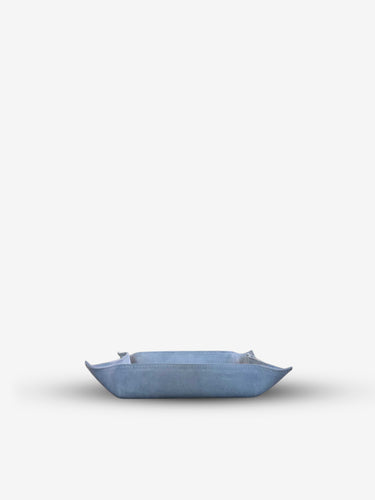 Jack Valet Square Tray Large in Suede Calfskin by Giobagnara