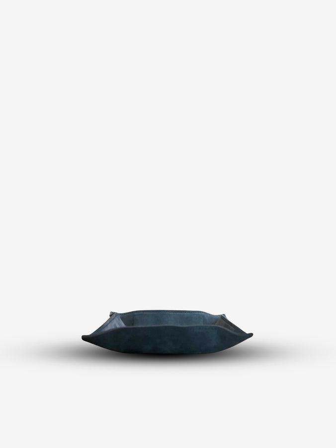 Jack Valet Square Tray Medium in Suede Calfskin by Giobagnara