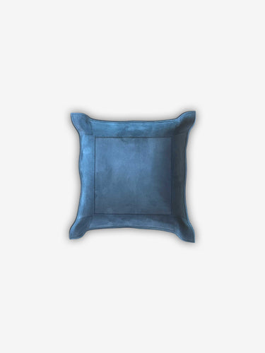 Jack Valet Square Tray Large in Suede Calfskin by Giobagnara