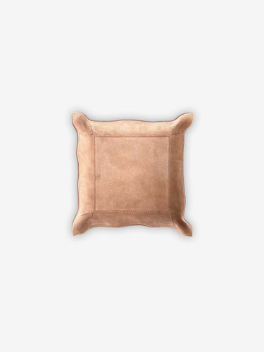 Jack Valet Square Tray Large in Suede Calfskin by Giobagnara