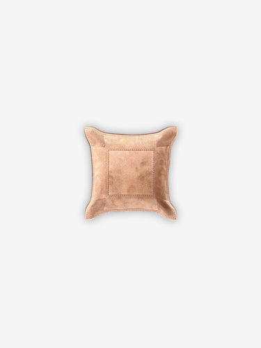 Jack Valet Square Tray Medium in Suede Calfskin by Giobagnara