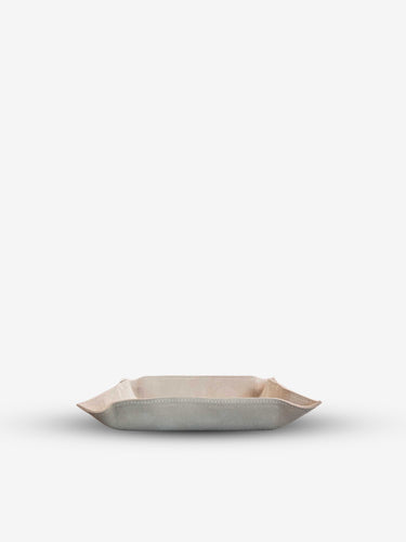 Jack Valet Square Tray Large in Suede Calfskin by Giobagnara