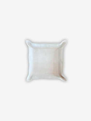 Jack Valet Square Tray Large in Suede Calfskin by Giobagnara