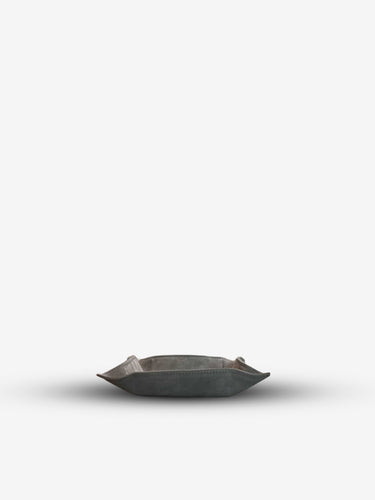 Jack Valet Square Tray Medium in Suede Calfskin by Giobagnara