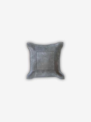 Jack Valet Square Tray Medium in Suede Calfskin by Giobagnara