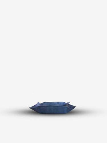 Jack Valet Square Tray Medium in Suede Calfskin by Giobagnara