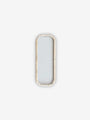Rodi Walnut Travertino Marble and Golf Stone Valet Tray Long Rectangular Large by Giobagnara